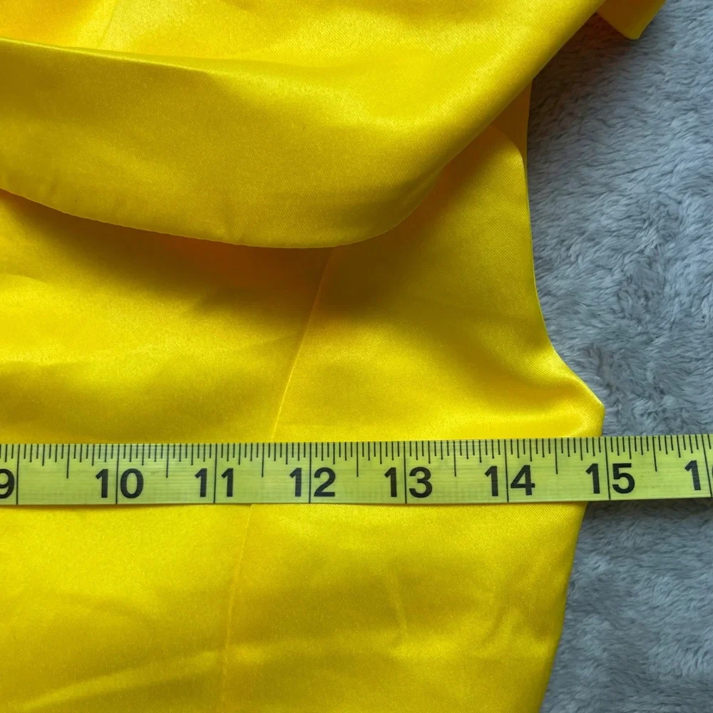 Girls Ruched Princess Gown Size 160/US XL Yellow Belle Costume Gemstone